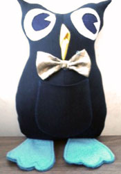 Owl Made from Suit and Tie